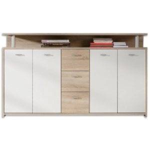 Roller  Sideboard - Sonoma Eiche-weiß - 152 cm