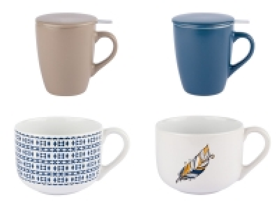 Lidl Ernesto ERNESTO Jumbotasse / Tasse mit Deckel und Sieb - Mindestbestellmenge: 