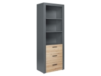 Lidl Inter Link Inter Link Standregal »Corbeto«, mit 3 Schubladen, Eiche artisan/anthr