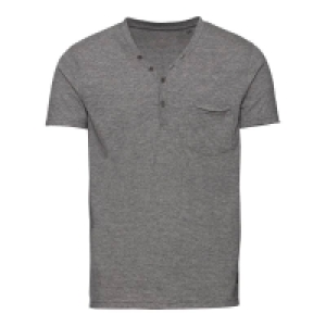 NKD  Herren-T-Shirt in Melange-Optik