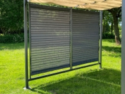 Lidl Grasekamp Grasekamp Seitenteile für Pergola »Venecia«, 220 x 129 cm, grau, 2 tei