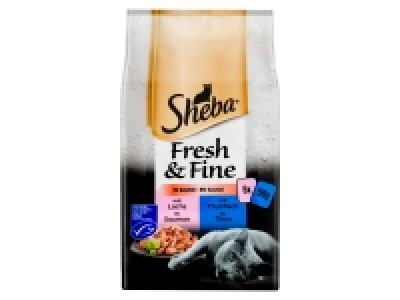 Lidl Sheba Sheba Katzennassnahrung Fresh & Fine in Sauce mit Lachs und Thunfisch 