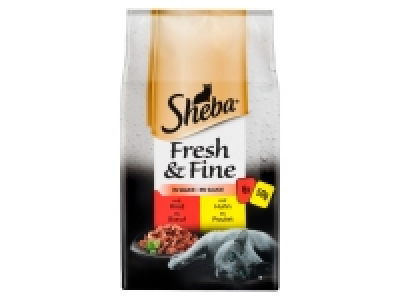 Lidl Sheba Sheba Katzennassnahrung Fresh & Fine in Sauce mit Rind und Huhn Multip