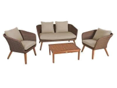Garden Pleasure Sitzgruppe »Arona«, 4-teilig, anisbraun