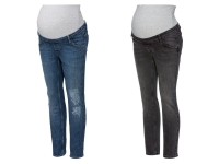 Lidl Bellybutton bellybutton Damen Boyfriend Umstands-Jeans, mit elastischem Überbauchb