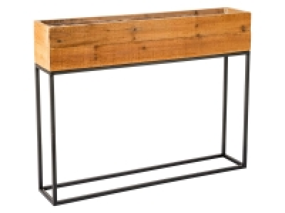 Pureday Pflanzkasten »Rusty«, aus naturbelassenem Holz, braun/schwarz