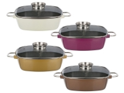 GSW Servierpfanne »Gourmet Premium Color«, energiesparend, mit Aroma-G