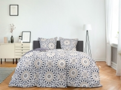 Dobnig Mako-Satin Bettwäsche »Ornamente natur«, Wendedesign, mit Reißv