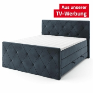 Boxspringbett - navi - H2 - mit Bettkasten - 180x200 cm