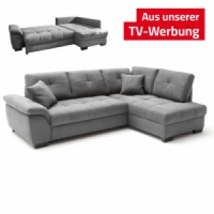 Roller  Ecksofa - anthrazit - Webstoff - Dauerschläfer