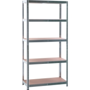 Metall-Schwerlastregal Stecksystem verzinkt 180 cm x 90 cm x 40 cm 32.99 €