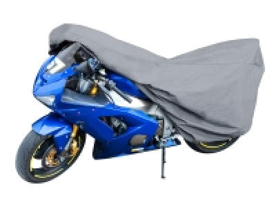 WALSER Motorradabdeckplane Sport grau Größe M PVC - 215 x 95 x 120 cm