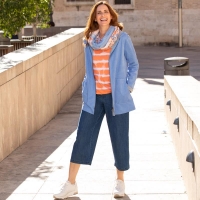 NKD  Damen-Jeans-Culotte mit elastischem Bund