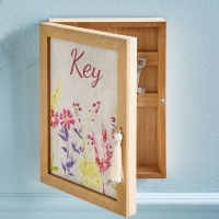 NKD  Schlüsselkasten mit Blumendesign, ca. 28x20x7cm