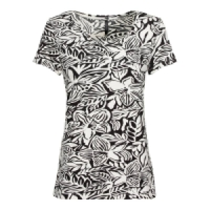 Damen-T-Shirt mit modernem Blumenmuster 12.79 €