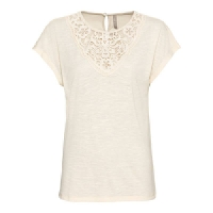 Damen-T-Shirt mit Spitzeneinsatz 12.79 €