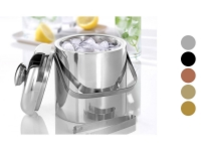 Esmeyer Eiskühler/ Eiseimer Edelstahl ca.1,3l inkl Zange im Deckel