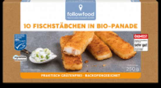 Ebl Naturkost  followfood Kabeljau-Fischstäbchen