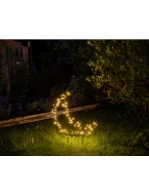 Hagebau  LED-Gartenstecker »Garden dlight«, mondförmig, Höhe: 75,5 cm, netz