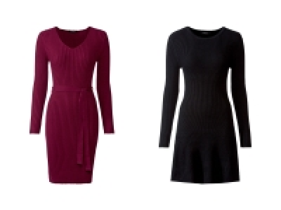 Lidl Esmara esmara Damen Feinstrick Kleid, tailliert geschnitten