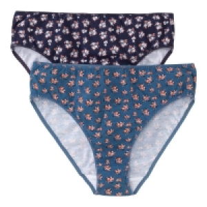 NKD  Damen-Rioslip mit Blümchen-Muster, 2er-Pack