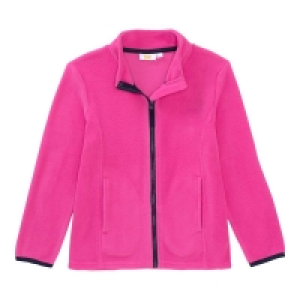 Mädchen-Fleece-Jacke mit Kontrast-Einfassband 31.99 €