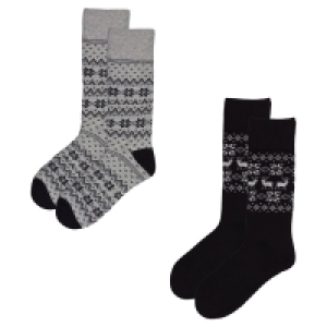 Damen und Herren Casual-Mountain-Socken, 2 Paar