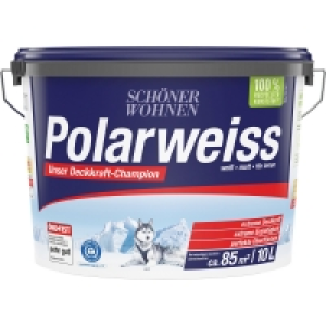 OBI  Schöner Wohnen Innen- und Wandfarbe Polarweiss matt 10 l