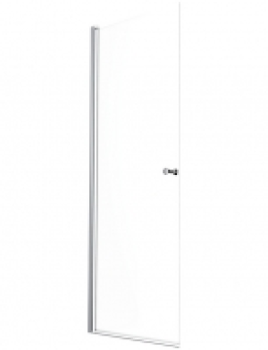 Drehtür »Smart«, BxH: 80 x 195 cm, Glas, silberfarben/transparent