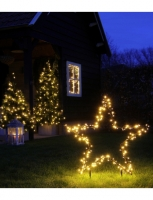 LED-Gartenstecker »Garden dlight«, sternförmig, Höhe: 135 cm, netz