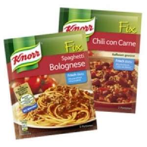 Knorr Fix f&uuml;r Spaghetti Bolognese oder f&uuml;r Chili con Carne