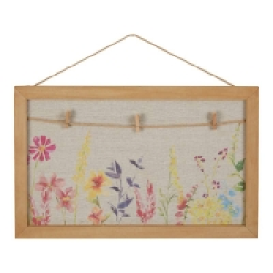 NKD  Memo-Board mit Blumendesign, ca. 48x30x2cm