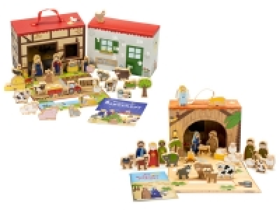 YOAMO Adventskalender, 24 hochwertige Vollholz Spielfiguren 34.99 €