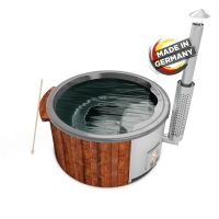 OBI  Holzklusiv Hot Tub Saphir 180 Thermoholz Basic Wanne Anthrazit