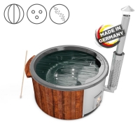 OBI  Holzklusiv Hot Tub Saphir 180 Thermoholz Spa Wanne Anthrazit