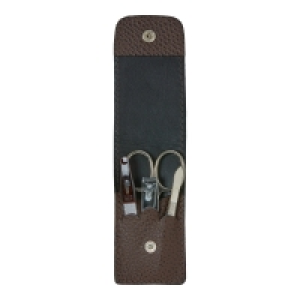Maniküre-Set aus Echtleder-Etui, ca. 5x10x2cm 5.59 €