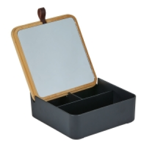 Schmuckorganizer mit Spiegel, ca. 14x14x5cm 2.79 €