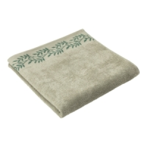 Duschtuch mit floraler Bordüre, 70x140cm 5.59 €