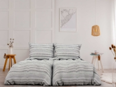 Face 2 Face Face-2-Face Flanell Bettwäsche »Streifen«, grau
