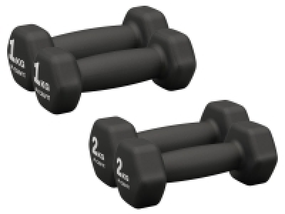 Lidl Crivit crivit Kurzhantel-Set, 2x 1 kg / 2x 2 kg