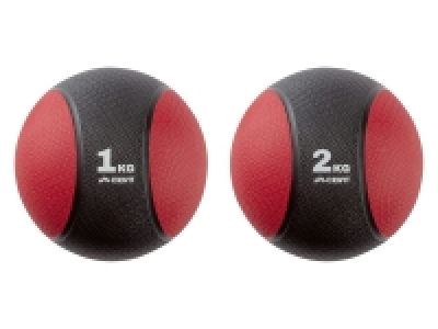 crivit Medizinball, gummiert, 1 kg / 2 kg