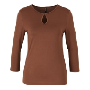 Damen-Shirt mit Schlüsselloch-Ausschnitt 4.67 €