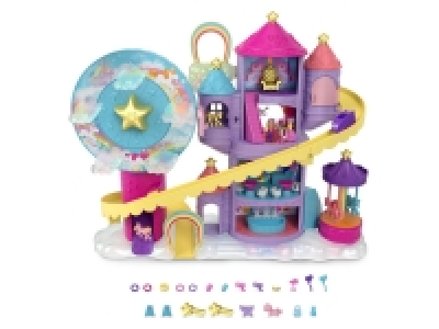 MATTEL Pollyville Regenbogen-Einhornspaß Freizeitpark