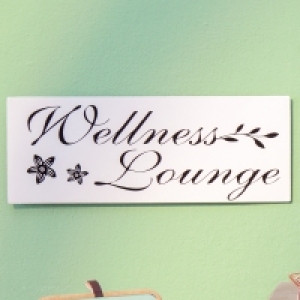 Metallschild Wellness zum Aufhängen, ca. 40x15x1cm 23.99 €