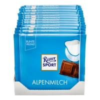 Netto  Ritter Sport Alpenmilch Schokolade 100 g, 12er Pack