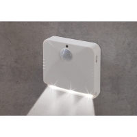 Netto  EASYmaxx LED-Sensorlicht eckig 2er-Set 4,5V weiß mit Bewegungsmelder