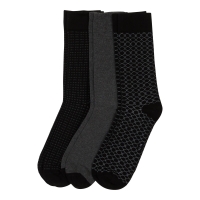 NKD  Herren-Socken mit Muster, 3er-Pack