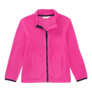 Mädchen-Fleece-Jacke mit Kontrast-Einfassband 23.99 €