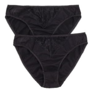 Damen-Minislip mit Spitzeneinsatz, 2er-Pack 23.99 €