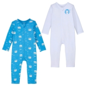 IMPIDIMPI Babys und Kleinkinder Schlaf-Overall, 2er-Set